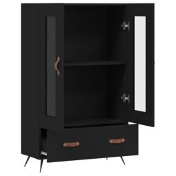 Berkfield Home Highboard Black 69.5x31x115 cm Engineered Wood - thumbnail 5
