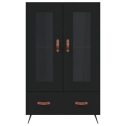 Berkfield Home Highboard Black 69.5x31x115 cm Engineered Wood - thumbnail 6