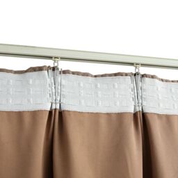 Berkfield Home Blackout Curtains with Hooks 2 pcs Taupe 140x225 cm - thumbnail 4