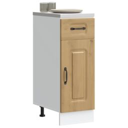 Berkfield Home Kitchen Base Cabinet Kalmar Artisan Oak Engineered Wood in Brown - thumbnail 1