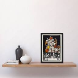 Artery8 Poster for the 49th Secession Exhibition Schiele Framed Wall Art Print in Black - Size: A4 - thumbnail 4