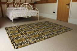 Benjamin Tate Design Portuguese Ethnic Tiles Azulejos Rug in Natural - Size: Large - thumbnail 3