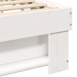 Berkfield Home White 90 x 200 cm Solid pine wood - thumbnail 9