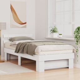 Berkfield Home White 90 x 200 cm Solid pine wood - thumbnail 5