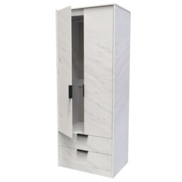 Ready Assembled 2 U Fuji 2 Door 2 Drawer Wardrobe (Ready Assembled) in Off-White - thumbnail 5