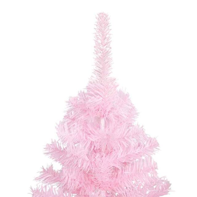 Berkfield Home Beautiful Artificial Pre-lit Christmas Tree with Ball Set Pink 18 - image 1