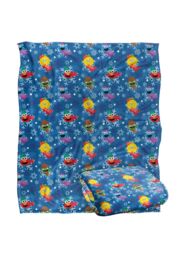 Sesame Street Character Snowflake Pattern Silky Touch Super Soft Throw Blanket 152 X 127 cm in White - thumbnail 2
