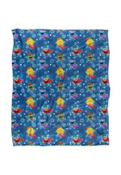 Sesame Street Character Snowflake Pattern Silky Touch Super Soft Throw Blanket 152 X 127 cm in White - thumbnail 1