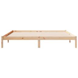 Berkfield Home Extra Long Bed Frame without Mattress 180x220 cm Solid Wood Pine in Light Tan - thumbnail 4