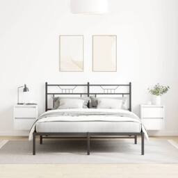 Berkfield Home Wall-mounted Bedside Cabinets 2 pcs White 38x34x40 cm - Size: 38 x 34 x 40 cm - thumbnail 3