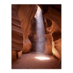 "Artery8 Light Shaft Arizona Slot Canyon Highsmith Wall Art Poster Print in Orange - Size: W18"" x H24""" - thumbnail 1