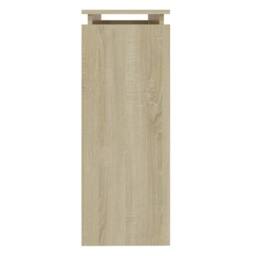 Berkfield Home Console Table Sonoma Oak 102x30x80 cm Engineered Wood in Light Tan - Size: 102 x 30 x 80 cm - thumbnail 5