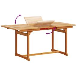 Berkfield Home 7 Piece Garden Dining Set Solid Wood Acacia & Textilene in Brown - thumbnail 6