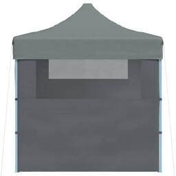 Berkfield Home Professional Folding Party Tent with 2 Sidewalls 2x2 m Steel Anth… in Dark Grey - thumbnail 4