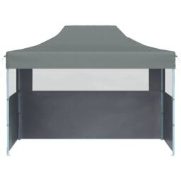 Berkfield Home Professional Folding Party Tent with 2 Sidewalls 2x2 m Steel Anth… in Dark Grey - thumbnail 3