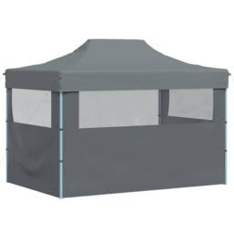 Berkfield Home Professional Folding Party Tent with 2 Sidewalls 2x2 m Steel Anth… in Dark Grey - thumbnail 5