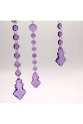 KDMD Purple Leaf Pendant Garland Decorative - thumbnail 2