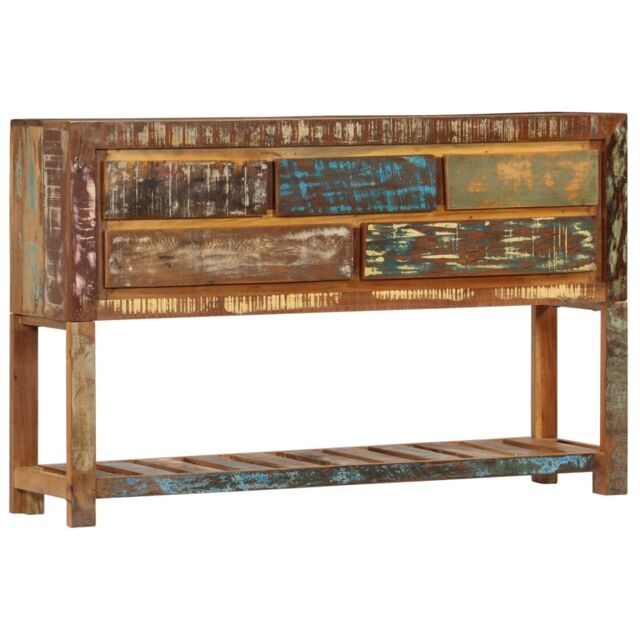 Berkfield Home Sideboard 120x30x75 cm Solid Reclaimed Wood - Size: 120 x 30 x 75 cm - image 1
