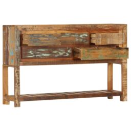 Berkfield Home Sideboard 120x30x75 cm Solid Reclaimed Wood - Size: 120 x 30 x 75 cm - thumbnail 4
