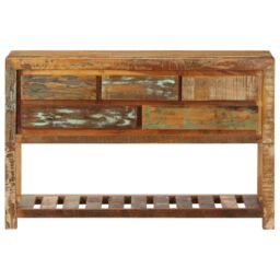 Berkfield Home Sideboard 120x30x75 cm Solid Reclaimed Wood - Size: 120 x 30 x 75 cm - thumbnail 2