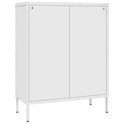 Berkfield Home Drawer Cabinet White 80x35x101.5 cm Steel - thumbnail 5