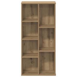 Berkfield Home Decorative Bookcase Artisian Oak 50x25x105 cm Engineered Wood in Brown - Size: 50 x 25 x 105 cm - thumbnail 4