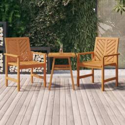 Berkfield Home Side Table 45x45x60 cm Solid Wood Acacia in Brown - Size: 45 x 45 x 60 cm - thumbnail 2