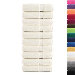 Berkfield Home Premium Bath Towels SOLUND 10 pcs 100x150 cm 600 gsm in Cream