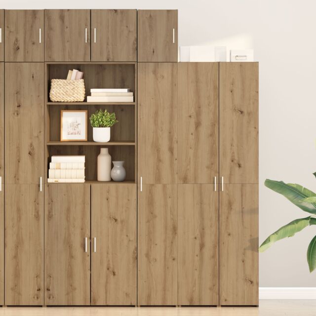 Berkfield Home Wall Cabinet Artisan Oak 30x42.5x40 cm Engineered Wood in Brown - image 1