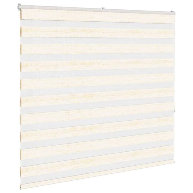 Berkfield Home Elegant Zebra Blind Marble Beige 165x150 cm Fabric Width 160.9 cm - image 1