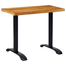 Berkfield Home Sturdy Bistro Table Legs 2 pcs Black 61x8x72 cm Cast Iron - Size: 61 x 8 x 72 cm - thumbnail 3