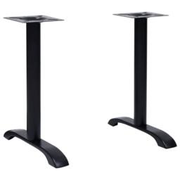 Berkfield Home Sturdy Bistro Table Legs 2 pcs Black 61x8x72 cm Cast Iron - Size: 61 x 8 x 72 cm - thumbnail 2
