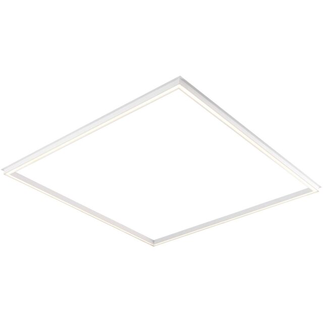 Loops Square Frame LED Ceiling Panel Light - 590 x 590mm - 40W Cool White LED - image 1