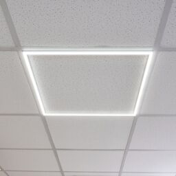Loops Square Frame LED Ceiling Panel Light - 590 x 590mm - 40W Cool White LED - thumbnail 4