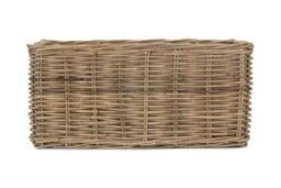 Red Hamper Rattan Small Under Bench Basket With Cordura Lining in Brown - thumbnail 3