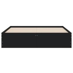 Berkfield Home Modern Bed Frame with Drawers without Mattress Black 140x190 cm - thumbnail 6
