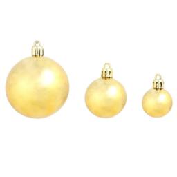 Berkfield Home 100 Piece Christmas Ball Set 3/4/6 cm Gold - thumbnail 4
