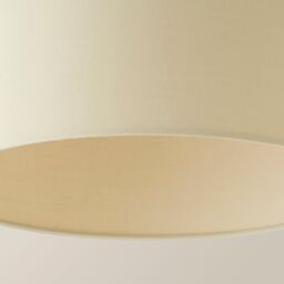 ValueLights Reni Natural Fabric Easy Fit Drum Ceiling Lamp Shade - Size: Large - thumbnail 5