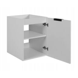 Heze Furniture Flow 1 Door Fluted Bathroom Vanity Cabinet with Worktop 40cm in White - thumbnail 4