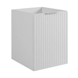 Heze Furniture Flow 1 Door Fluted Bathroom Vanity Cabinet with Worktop 40cm in White - thumbnail 2