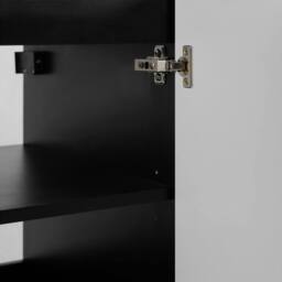 Heze Furniture Flow 1 Door Fluted Bathroom Vanity Cabinet with Worktop 40cm in White - thumbnail 7