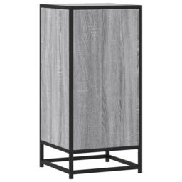 Berkfield Home Sideboard Grey Sonoma 35.5x35x76 cm Engineered Wood & Metal - thumbnail 6