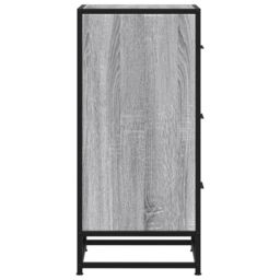 Berkfield Home Sideboard Grey Sonoma 35.5x35x76 cm Engineered Wood & Metal - thumbnail 5