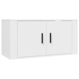 Berkfield Home 3 Piece TV Cabinet Set White Engineered Wood - thumbnail 4