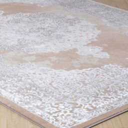 Livabliss Lustro-Vintage Beige Grey Off-White Traditional Boho Living Dining Bedroom Rug - Size: 80 cm x 150 cm - thumbnail 6