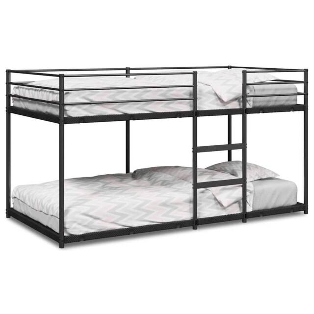 Berkfield Home Bunk Bed without Mattress Black 90x190 cm Steel - image 1
