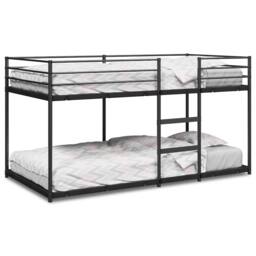 Berkfield Home Bunk Bed without Mattress Black 90x190 cm Steel - thumbnail 1