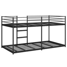 Berkfield Home Bunk Bed without Mattress Black 90x190 cm Steel - thumbnail 7