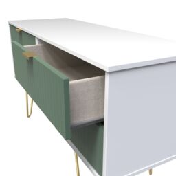 Ready Assembled 2 U Bexley 4 Drawer Bed Box (Ready Assembled) in Green - thumbnail 5