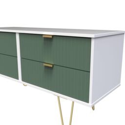 Ready Assembled 2 U Bexley 4 Drawer Bed Box (Ready Assembled) in Green - thumbnail 4